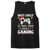 Most Likely To Miss Xmas While Gaming Christmas Matching PosiCharge Competitor Tank