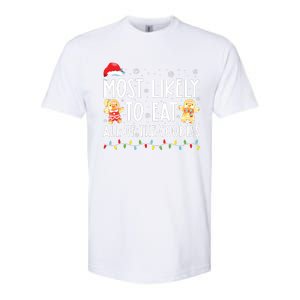 Most Likely To Eat All The Christmas Cookies Family Xmas Softstyle CVC T-Shirt