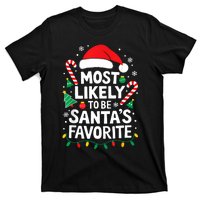 Most Likely To Be SantaS Favorite Adult Christmas T-Shirt