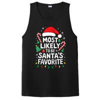 Most Likely To Be SantaS Favorite Adult Christmas PosiCharge Competitor Tank