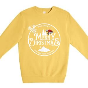 Most Likely To Take Too Y Pictures Christmas Matching Gift Premium Crewneck Sweatshirt