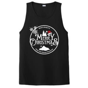 Most Likely To Take Too Y Pictures Christmas Matching Gift PosiCharge Competitor Tank