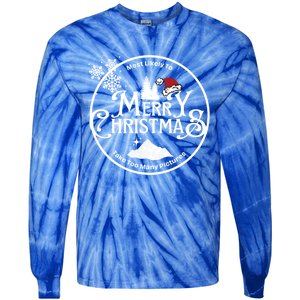 Most Likely To Take Too Y Pictures Christmas Matching Gift Tie-Dye Long Sleeve Shirt