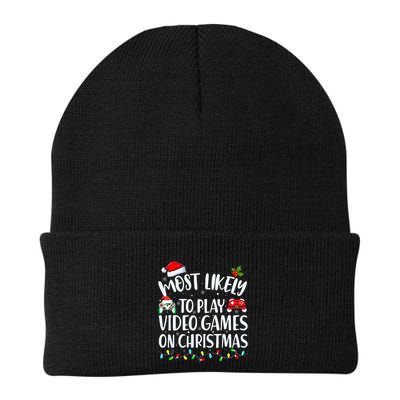 Most Likely To Play Video Games On Christmas Gamer Beanie