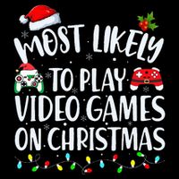 Most Likely To Play Video Games On Christmas Gamer Wool Snapback Cap
