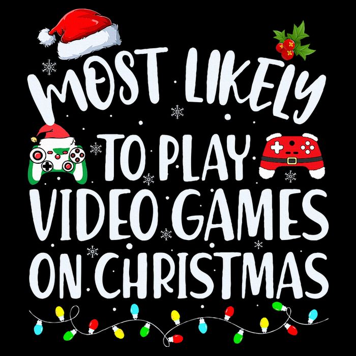 Most Likely To Play Video Games On Christmas Gamer Wool Snapback Cap
