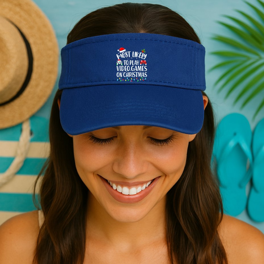 Most Likely To Play Video Games On Christmas Gamer Visor
