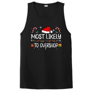 Most Likely To Overshop Shopping Squad Family Christmas PosiCharge Competitor Tank