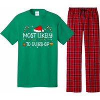 Most Likely To Overshop Shopping Squad Family Christmas Pajama Set