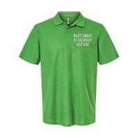 Most Likely To Decorate Her Dog Christmas Family Xmas Funny Softstyle Adult Sport Polo