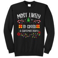 Most Likely To Crash A Christmas Party Funny Christmas Family Matching Cute Ch Sweatshirt