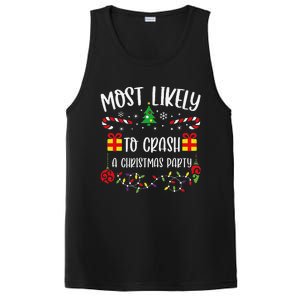 Most Likely To Crash A Christmas Party Funny Christmas Family Matching Cute Ch PosiCharge Competitor Tank