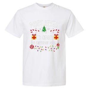 Most Likely To Crash A Christmas Party Funny Christmas Family Matching Cute Ch Garment-Dyed Heavyweight T-Shirt