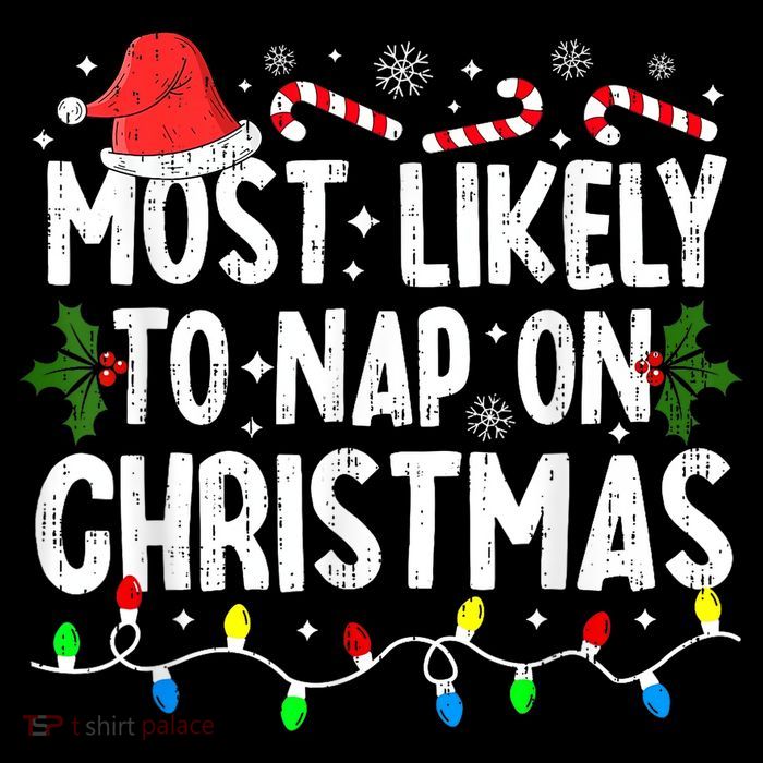 Most Likely To Nap On Christmas Button