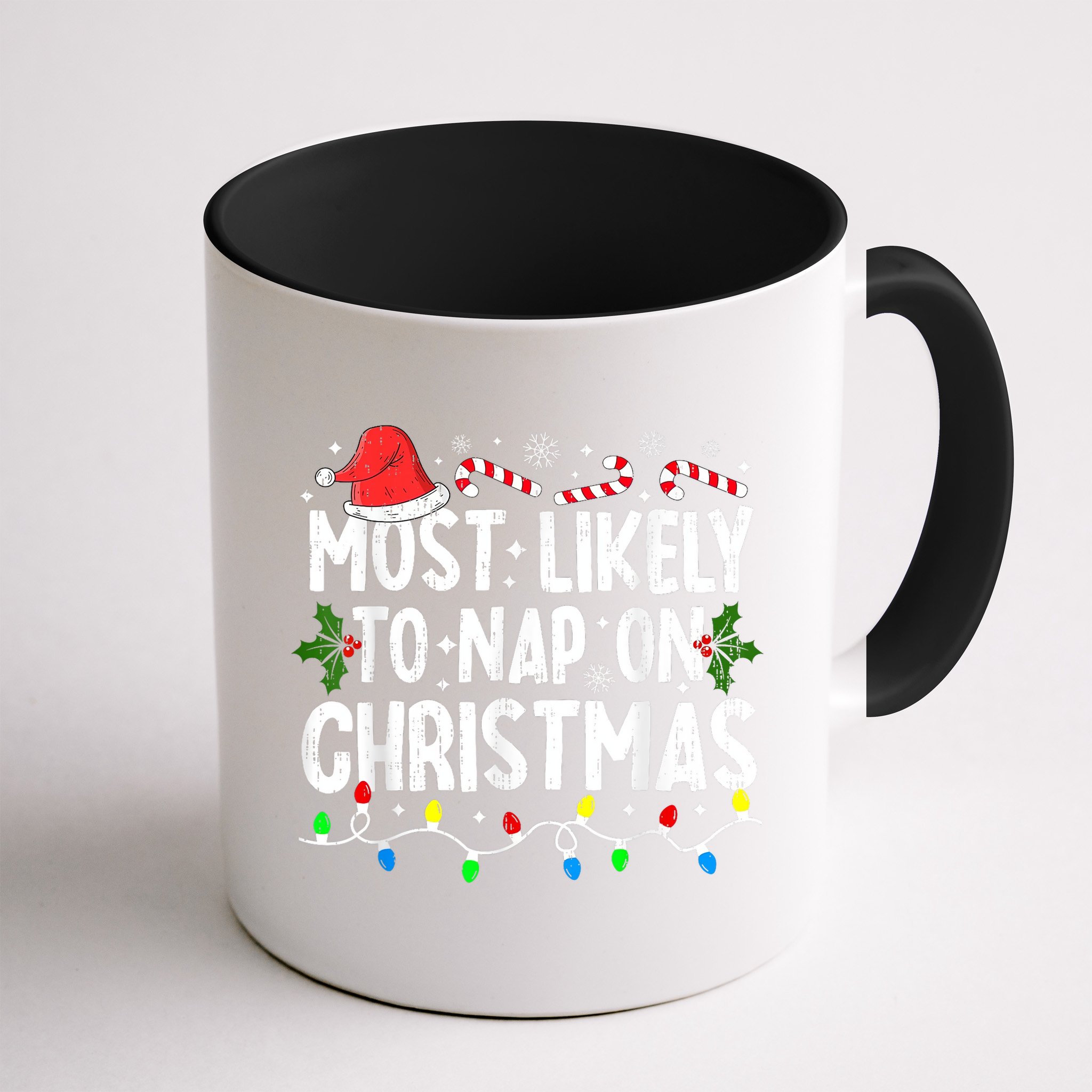 Most Likely To Nap On Christmas Mug