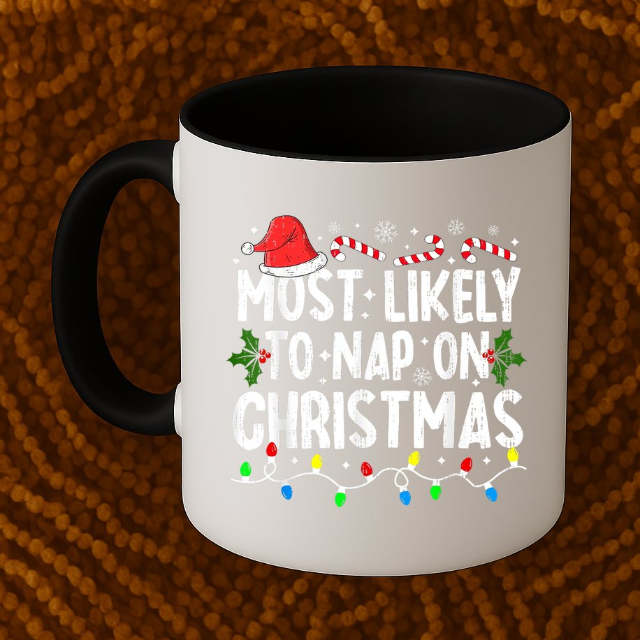Most Likely To Nap On Christmas Mug