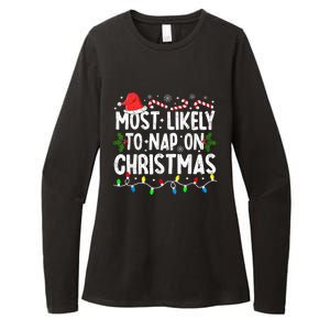 Most Likely To Nap On Christmas Womens CVC Long Sleeve Shirt