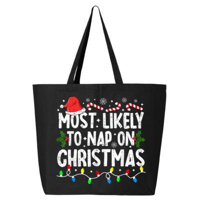 Most Likely To Nap On Christmas 25L Jumbo Tote