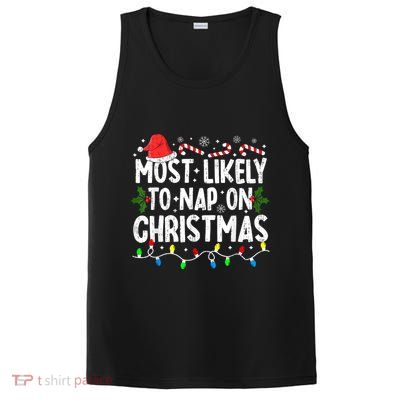Most Likely To Nap On Christmas PosiCharge Competitor Tank