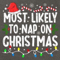 Most Likely To Nap On Christmas Cotton Canvas Backpack