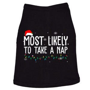 Most Likely To Take A Nap Funny Christmas Doggie Tank