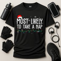 Most Likely To Take A Nap Funny Christmas Performance Shirt
