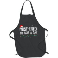 Most Likely To Take A Nap Funny Christmas Apron