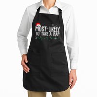 Most Likely To Take A Nap Funny Christmas Apron