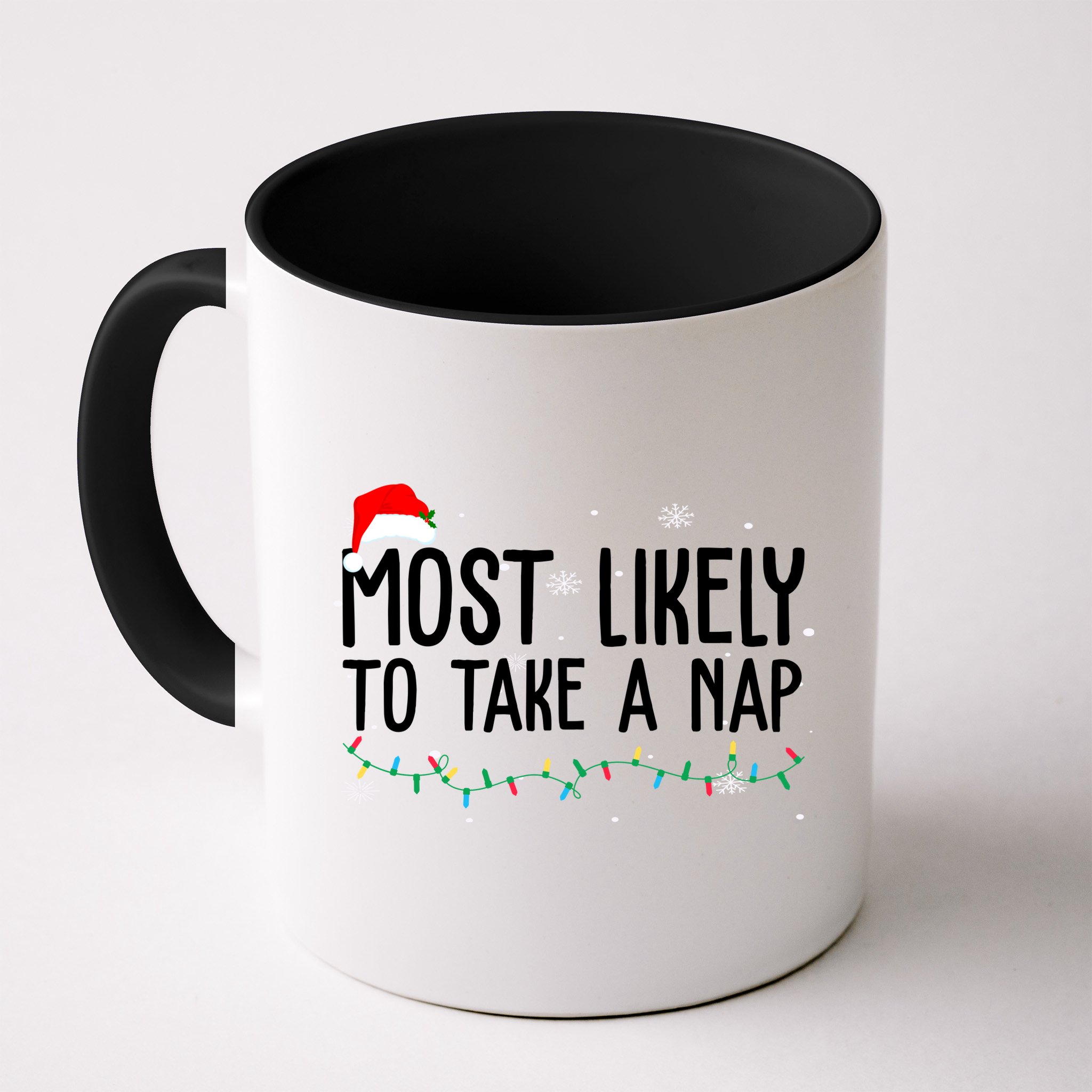 Most Likely To Take A Nap Funny Christmas Mug