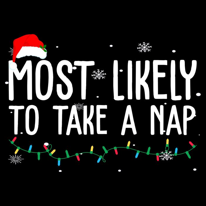 Most Likely To Take A Nap Funny Christmas Baby Bodysuit