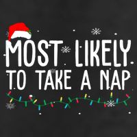 Most Likely To Take A Nap Funny Christmas Golf Towel