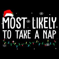 Most Likely To Take A Nap Funny Christmas Wool Snapback Cap