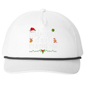 Most Likely To Start The Shenanigans Funny Family Christmas Snapback Five-Panel Rope Hat