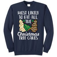 Most Likely To Eat Christmas Tree Cakes Xmas Girl Sweatshirt