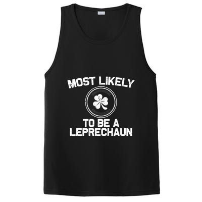 Most Likely To Be A Leprechaun Funny St Patricks Day PosiCharge Competitor Tank