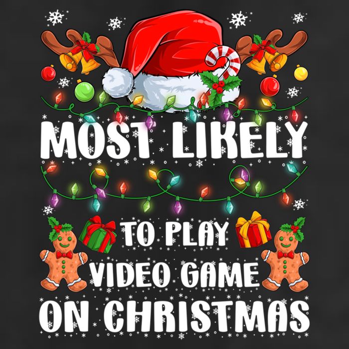 Most Likely To Play Video Game On Christmas Xmas Tree Lights Cute Gift Cool Comfort Performance Bucket Hat