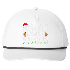 Most Likely To Be Late On Christmas Holiday Snapback Five-Panel Rope Hat