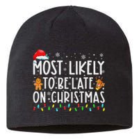 Most Likely To Be Late On Christmas Holiday Sustainable Beanie