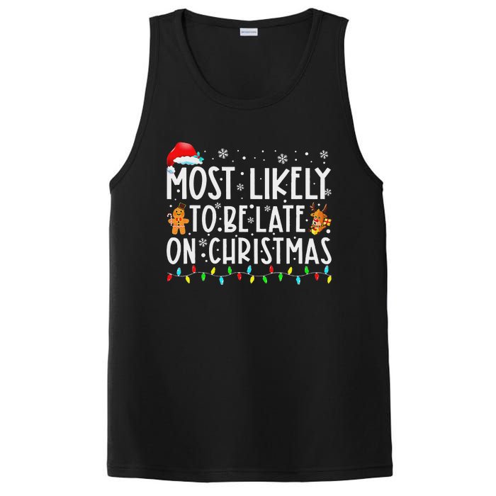 Most Likely To Be Late On Christmas Holiday PosiCharge Competitor Tank