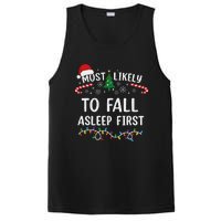 Most Likely To Fall Asleep First Family Matching Christmas PosiCharge Competitor Tank