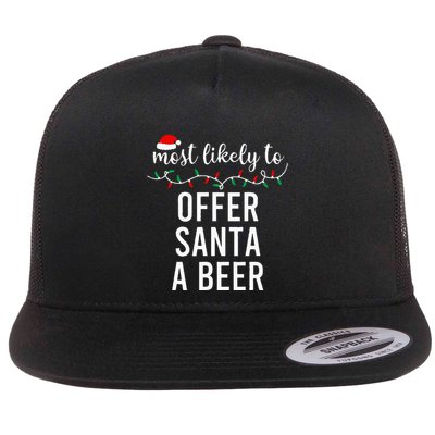 Most Likely To Christmas  Matching Family Pajamas Funny Flatbill Hat