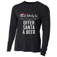 Most Likely To Christmas  Matching Family Pajamas Funny Cooling Performance Long Sleeve Crew