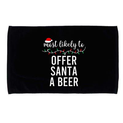 Most Likely To Christmas  Matching Family Pajamas Funny Microfiber Hand Towel