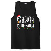 Most Likely To Work Out With Santa Family Christmas PosiCharge Competitor Tank