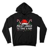 Most Likely To Take A Nap Family Matching Christmas Tall Hoodie