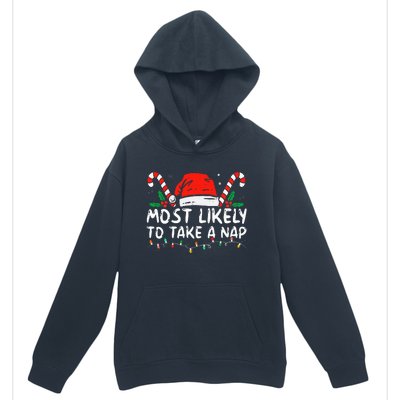 Most Likely To Take A Nap Family Matching Christmas Urban Pullover Hoodie