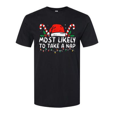 Most Likely To Take A Nap Family Matching Christmas Softstyle CVC T-Shirt