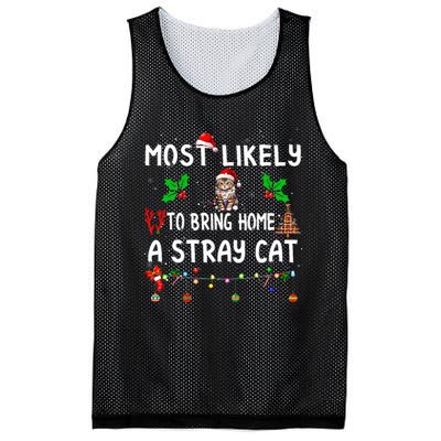 Most Likely To Bring Home Stray Cat Family Matching  Mesh Reversible Basketball Jersey Tank