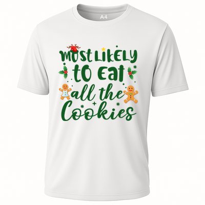 Most Likely To Eat All The Cookies Funny Christmas Performance Shirt