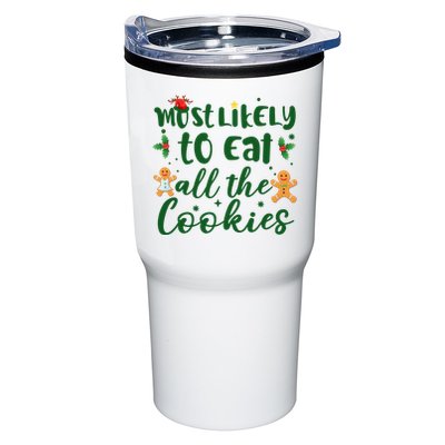 Most Likely To Eat All The Cookies Funny Christmas Tumbler